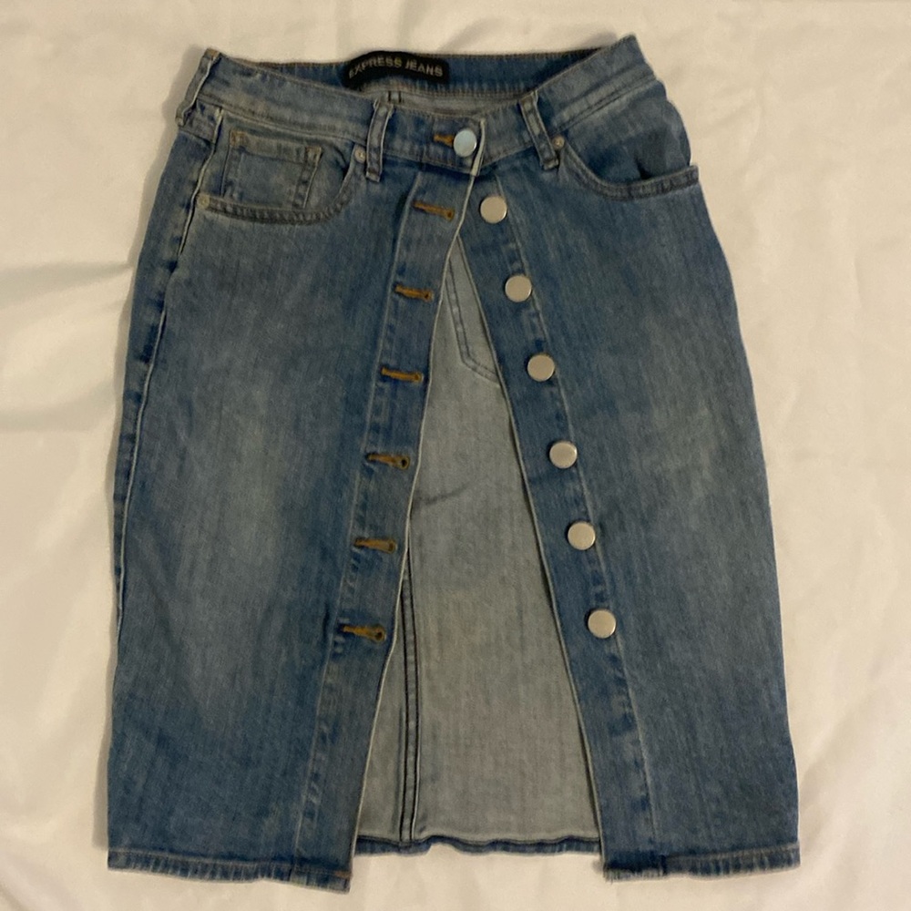 Express Jean Skirt 0